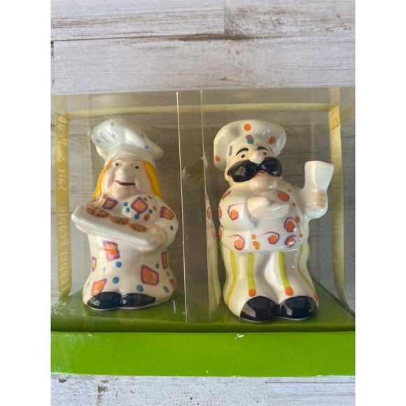 Salt and Pepper People Chef Cook Baker Hat Chubby H100733 - Picture 1 of 6